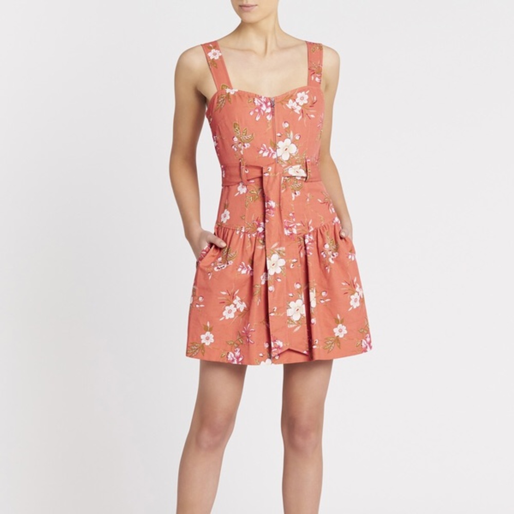 Rebecca Taylor Lita Floral Linen Dress
